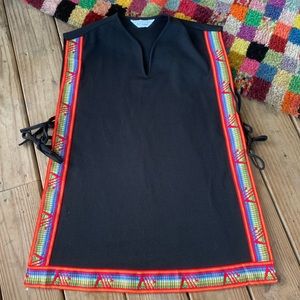 Vintage 70s Poncho Vest Native Design MINT